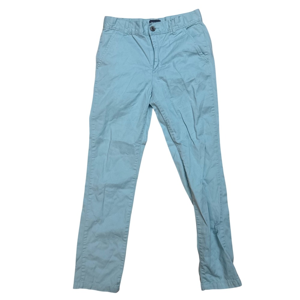 The Childrens Place Light Blue Aqua Slim Fit Twill Chino Pants Boys Size 12